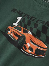 NAME IT Bluse Loose Vagno Garden Topiary Racing Car
